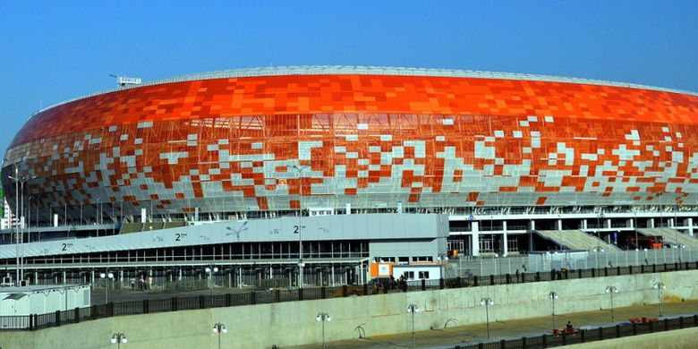 Mordovia Arena yang terletak di kota Saransk.
