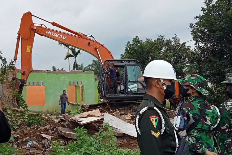 Foto: Okupasi lahan yang dilakukan oleh PTPN III Unit Kebun Bangun di Kampung Baru, Kelurahan Gurilla, Pematang Siantar, Rabu 23 November 2022.