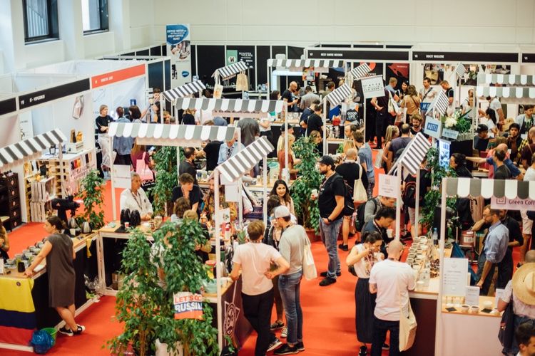 Suasana acara World of Coffee.