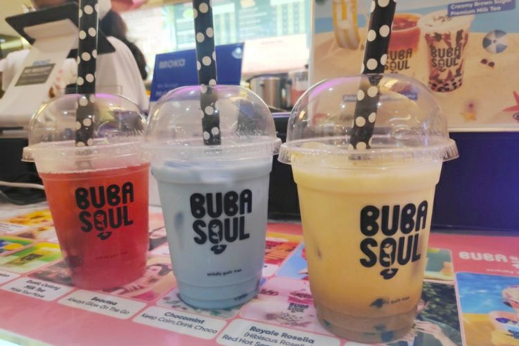 Minuman boba dengan rempah khas Indonesia di Buba Soul.