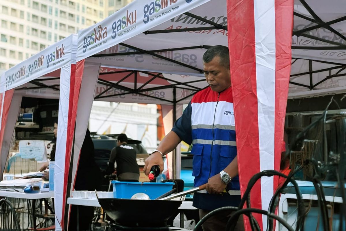PT Perusahaan Gas Negara Tbk (PGN) menggelar City Gas Tour 2025  di Car Free Day (CFD) Lapangan Merdeka dan Kolam Retensi Martubung, Medan, (14/09/2025). 
