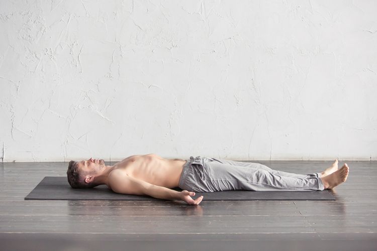 Shavasana pose