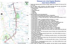 Bus Transjakarta Tetap Beroperasi Saat Maraton Asian Games, tetapi Rutenya Dialihkan