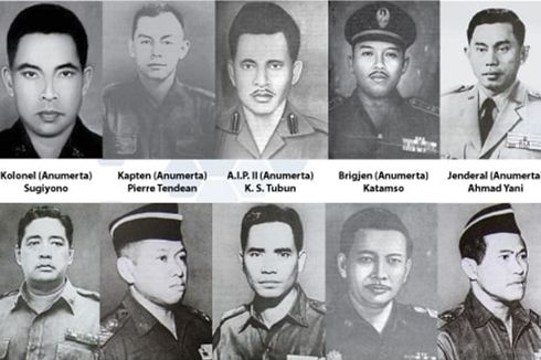 Profil 10 Pahlawan Revolusi yang Gugur pada Peristiwa G-30-S
