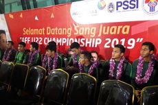 Tiba di Bandara Soetta, Timnas U-22 Indonesia Disambut Lagu 