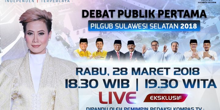 Debat Publik Pertama Pilkada Sulawesi Selatan 2018