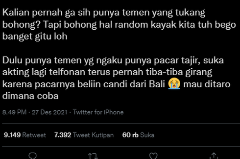 Twit Viral soal Perilaku Orang Suka Bohong, Ini Penjelasan Psikolog