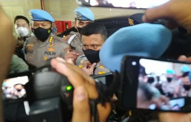 Kadiv Propam Polri nonaktif Irjen Ferdy Sambo datangi gedung Bareskrim Polri, Jakarta, Kamis (4/8/2022). 