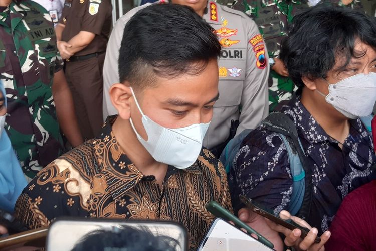 Wali Kota Solo Gibran Rakabuming Raka di Solo, Jawa Tengah, Senin (31/10/2022).