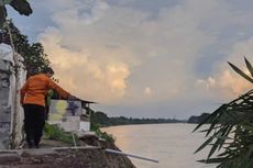 Tergerus Arus Sungai, 5 Rumah di Bojonegoro Terancam Longsor