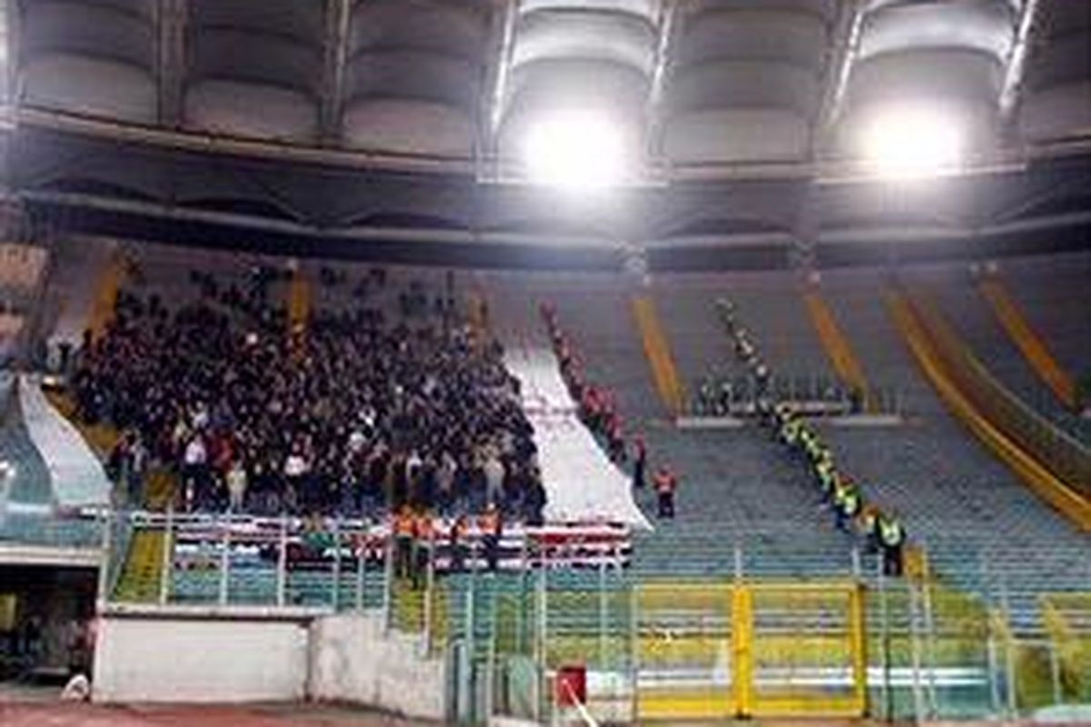 Suasana di Stadion Olimpico Roma.