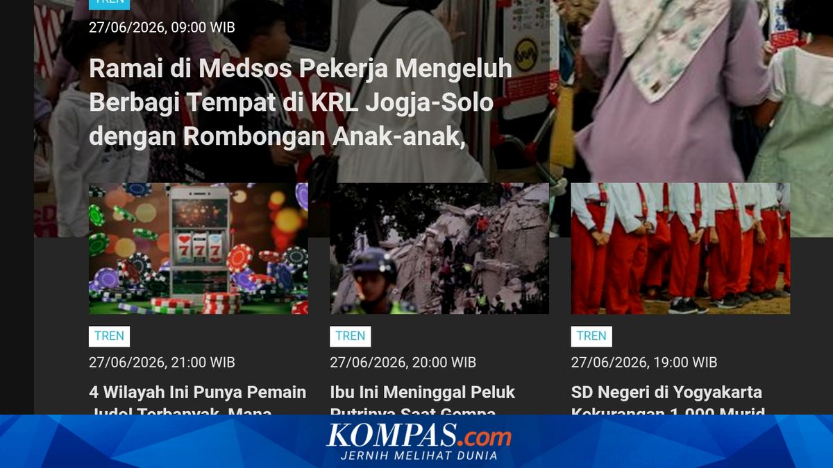 [POPULER TREN] Keluhan Pekerja soal Rombongan Anak di KRL Jogja-Solo | Perjanjian Damai AS-Israel-Lebanon