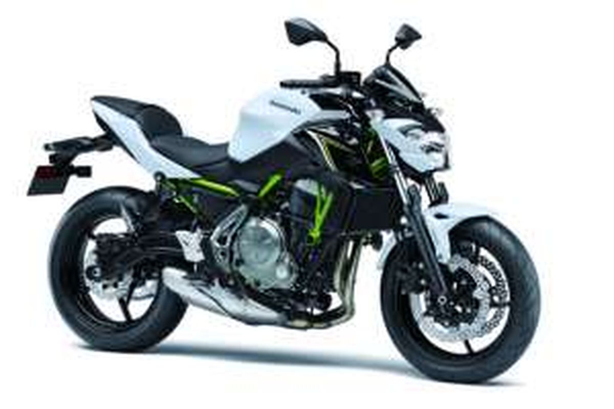 Gambar resmi Kawasaki Z650 yang akan melakukan debut di EICMA, Milan, November 2016.