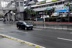 Hujan Reda, Arus Lalu Lintas Jalan MH Thamrin Lancar