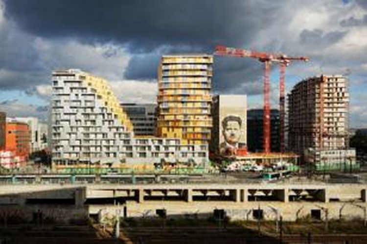 Paris Vertical Housing akan memiliki 200 apartemen dengan teras dibuat spiral ke atas.
