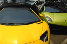 3 Lamborghini Diamankan, Lapangan Parkir Polda Jadi Showroom Mobil Mewah
