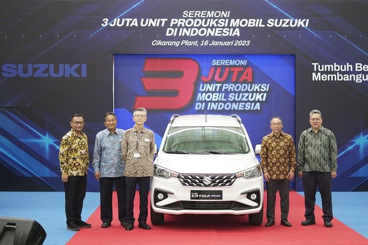 PT Suzuki Indomobil Motor (PT SIM) baru saja mencatat pencapaian 3 juta unit produksi mobil Suzuki di Indonesia pada Desember 2022.