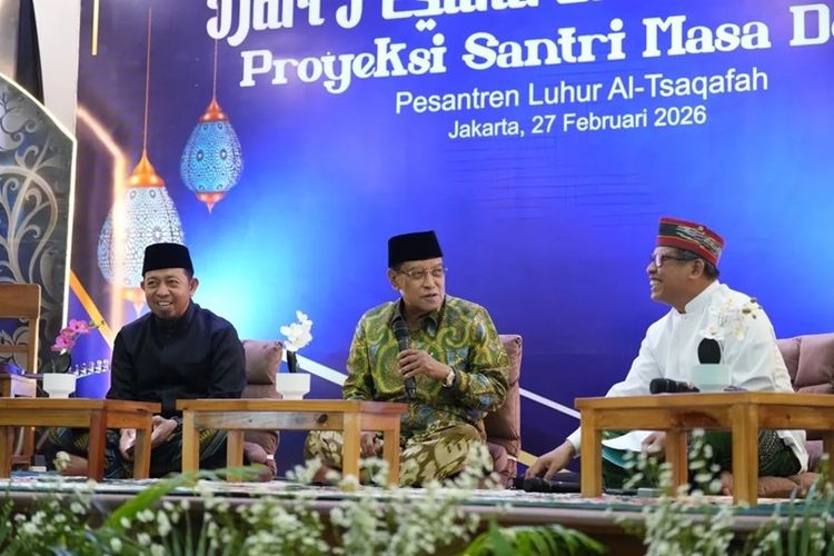 Gelaran Takjil Pesantren yang dirangkai dengan Talkshow dan Ngaji Bareng Santri di Pesantren Luhur Al-Tsaqafah, Jakarta Selatan. 