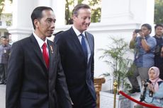 Jokowi Sambut Kedatangan PM Inggris David Cameron di Istana Merdeka