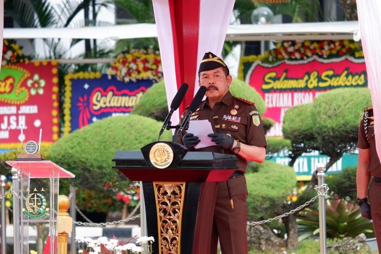 Jaksa Agung Sanitiar Burhanuddin di Gedung Kejaksaan Agung, Jakarta, Rabu (14/12/2022).