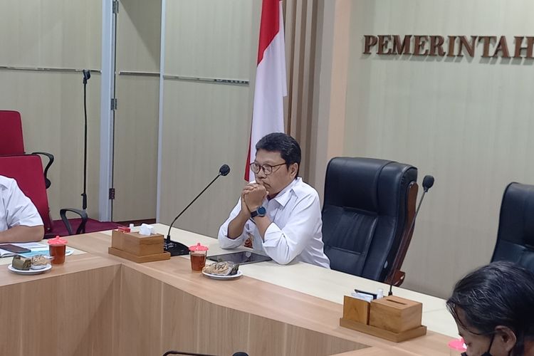 PJ Wali Kota Singgih Raharjo saat ditemui di Balai Kota Yogyakarta, Rabu (8/11/2023)