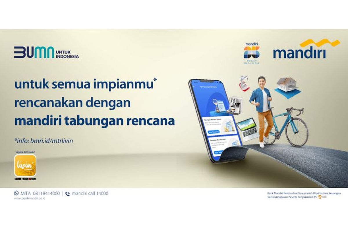 Buka rekening Mandiri Tabungan Rencana dari PT Bank Mandiri (Persero) Tbk untuk wujudkan berbagai rencana finansial. 