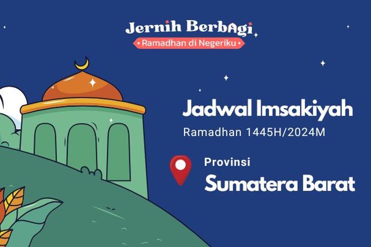 Jadwal imsakiyah dan buka puasa Ramadhan 1445 H/2024 M hari ini bagi Anda yang berada di wilayah Sumatera Barat.