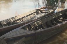 Debit Air Sungai Lematang Meningkat, Petambang Pasir Menganggur
