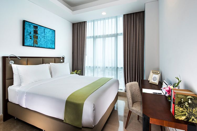 Kamar di Oakwood Suites La Maison Barito