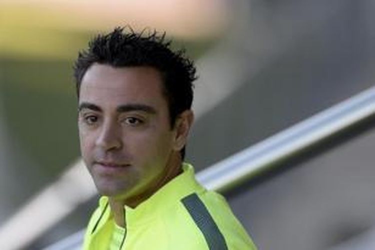 Gelandang Barcelona, Xavi Hernandez.