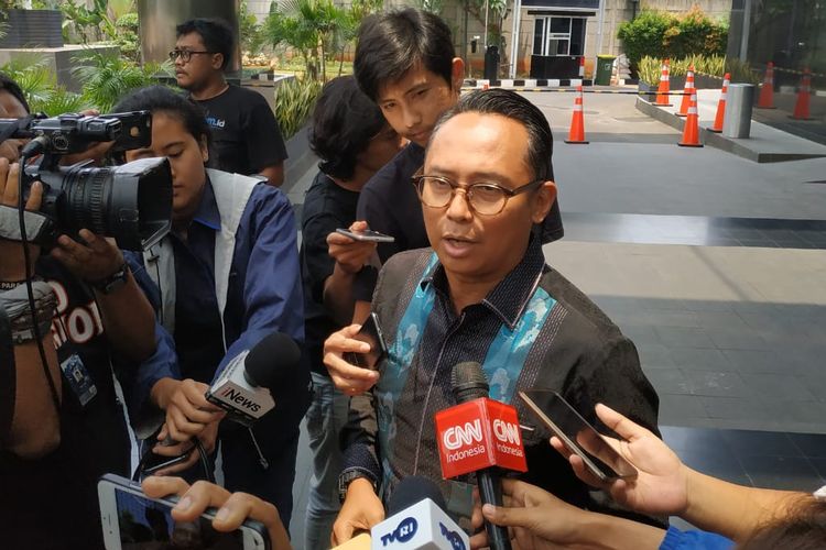 Anggota DPR Nico Siahaan di Gedung KPK, Jakarta, Selasa (29/10/2019).