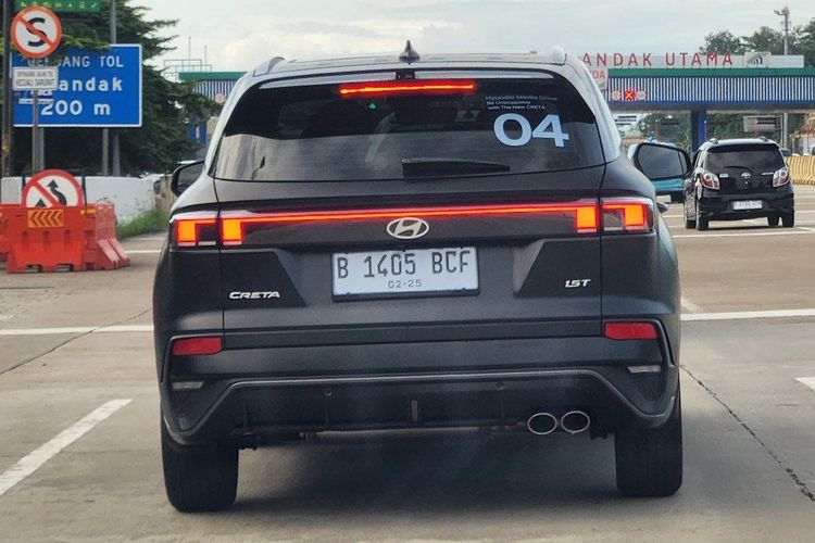 Tampak belakang Hyundai Creta Facelift 2025.