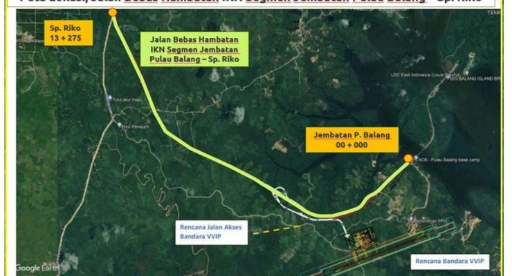 Rogoh APBN Rp 3,6 Triliun, Proyek Tol IKN Segmen Jembatan Pulau Balang-Simpang Riko