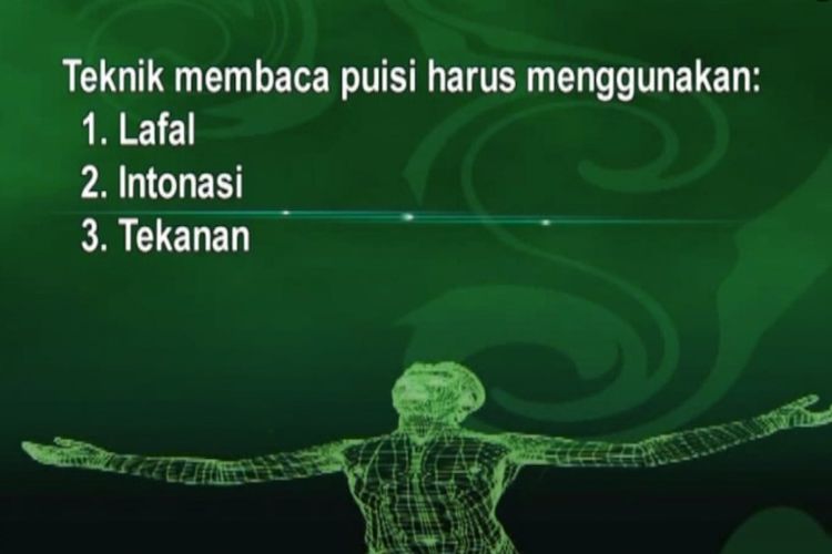 3 Teknik Membaca Puisi Tvri 28 April 2020 Kelas 4 6 Sd Halaman All Kompas Com