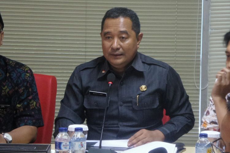 Direktur Politik Dalam Negeri Kementerian Dalam Negeri Bahtiar saat menjadi pembicara dalam diskusi Respublica Political Institute bertajuk Perppu Ormas dan Ancaman Radikalisme di Megawati Institute, Jakarta Pusat, Selasa (17/10/2017).