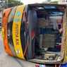 Bus Cikarang-Rangkasbitung Terguling di Lebak, Lima Orang Terluka
