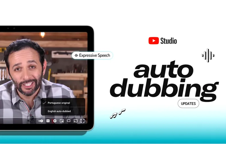 Dengan fitur auto-dubbing, AI akan mengubah audio di video ke bahasa lain, mulai bahasa Spanyol, Portugis, Perancis, Italia, dan lainnya.
