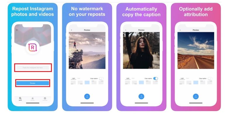 Cara mengunduh foto dan video Instagram lewat aplikasi Reposter for Instagram