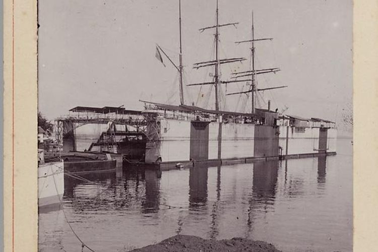 Pelabuhan Tanjung Priok sekitar tahun 1900-1910
