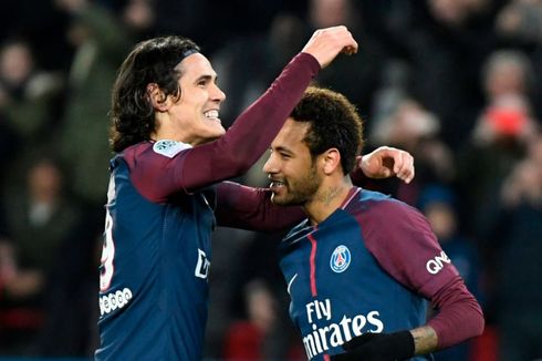 Cavani Bantah Isu Perseteruan dengan Neymar