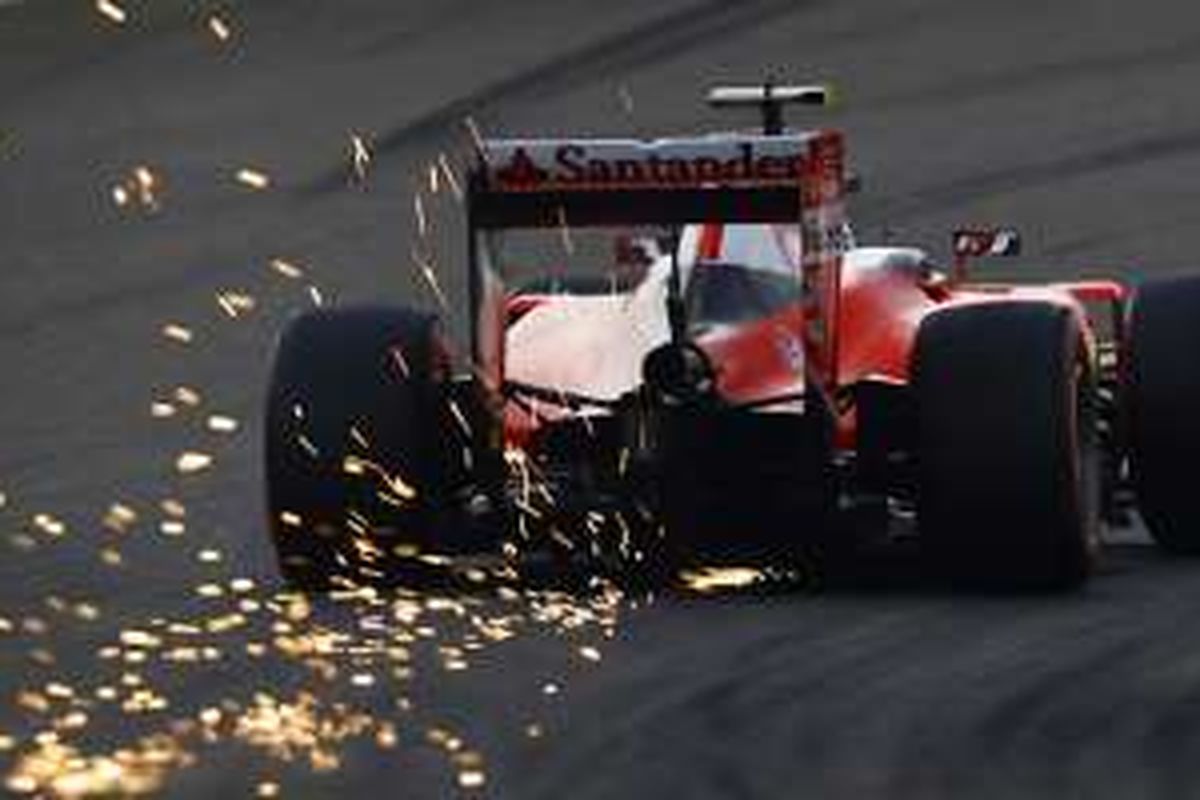 Aksi Kimi Raikkonen di GP China 2016