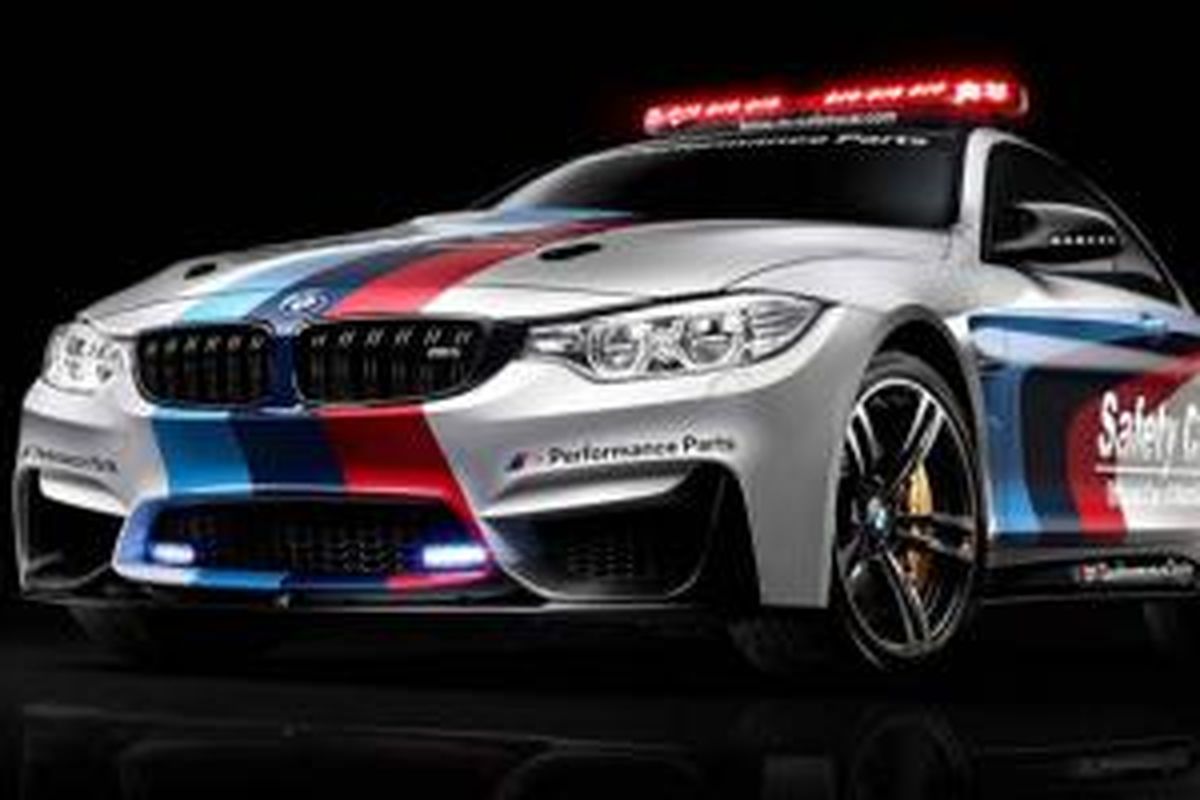 BMW M4 Coupe yang akan dipakai sebagai safety car dalam MotoGP 2014.