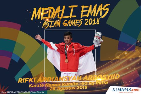 INFOGRAFIK Asian Games: Medali Emas Ke-11, Rifki Ardiansyah Arrosyiid