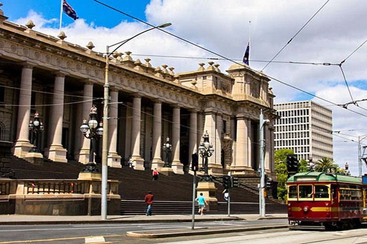 Tram di Kota Melbourne, Australia.