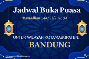 Jadwal Buka Puasa Kota Bandung Hari Ini, 19 Februari 2026