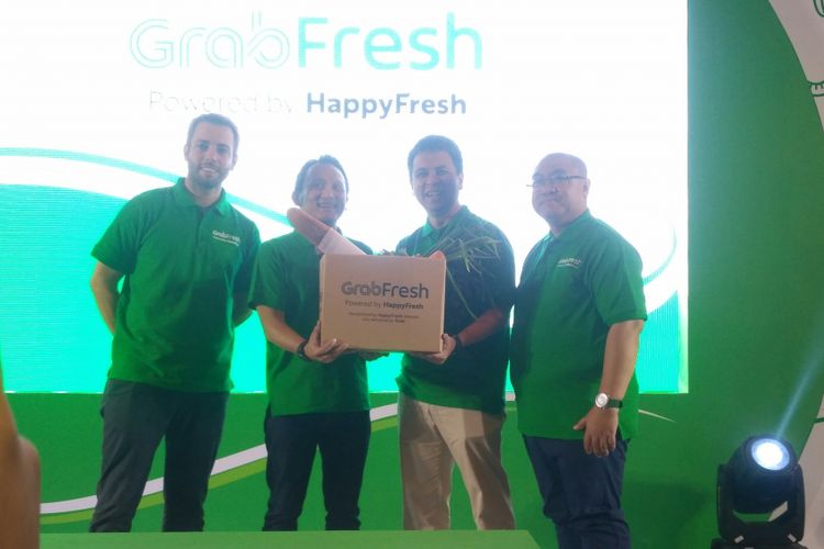 Grab Indonesia meluncurkan fitur Grab Fresh di Jakarta, Kamis (5/9/2018)