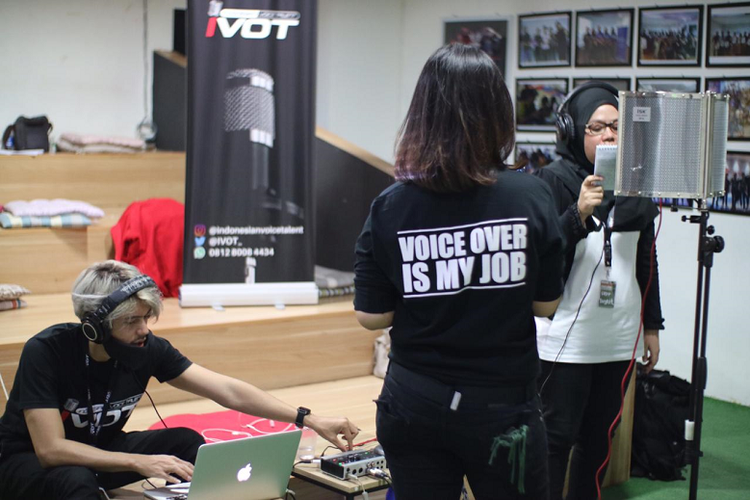 Kegiatan Voice Talent Course yang digelar komunitas Indonesia Voice Talent. (Dok. Indonesia Voice Talent)