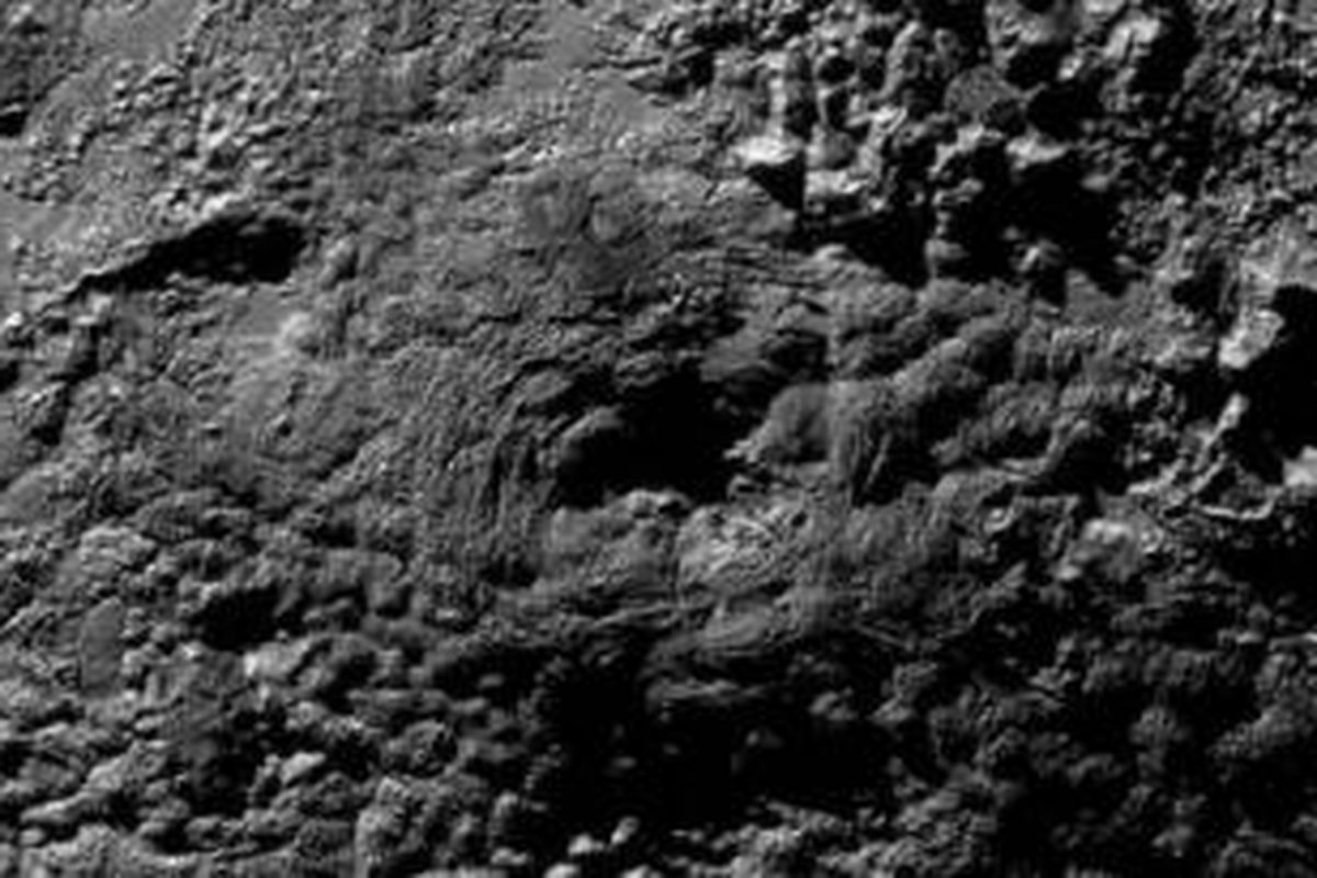 Citra Wright Mons di Pluto