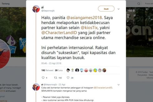 Warganet Keluhkan Penjualan 