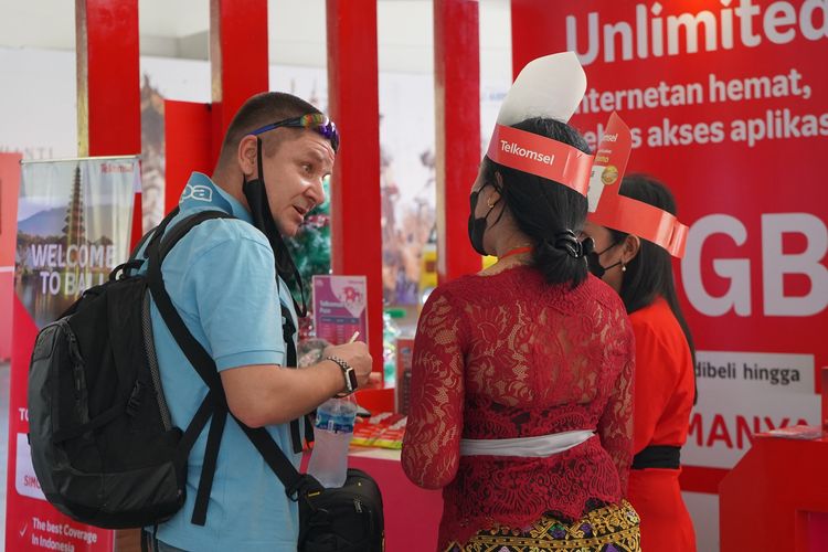 Ilustrasi konektivitas jaringan Telkomsel selama ajang Group of 20 (G20) yang diselenggarakan sejak Maret hingga November 2022 di Nusa Dua, Bali.